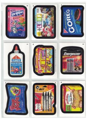 2013 WACKY PACKAGES ANS 11 COMPLETE SET 110 BLACK BORDER CARDS