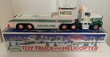 Vintage Hess Toy Truck And Helicopter 1995 With Box-Truck And Box Only!