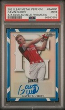 2021 Perfect Game AUTO Blue Prismatic 4/30 GAVIN GUIDRY LSU Tigers PSA 9
