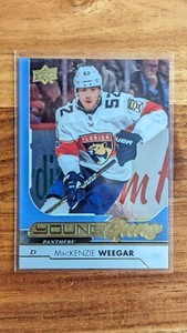2017 18 Upper Deck MacKenzie Weegar Silver Foil Young Guns #459 Calgary Flames!