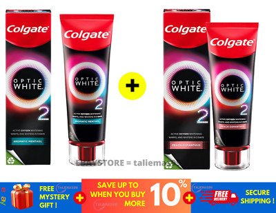 Toothpaste Colgate Optic White O2 Peach Osmanthus & Aromatic Menthol 85g.Fluorid