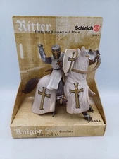 Schleich World Of Knights 70034: Templar Crusader on Horse w/ Sword & Shield New