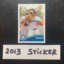 Seattle Mariner     MASCOT   MARINER MOOSE     2013 Topps Sticker   Card #126