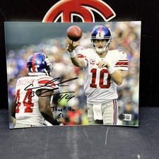 Ahmad Bradshaw New York Giants Eli Autographed Signed 8x10 Photo BAS Beckett COA