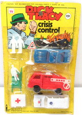 Dick Tracy Crisis Control Police Car Set Rack Toy Larami