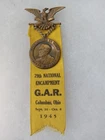 1945 COLUMBUS OHIO NATIONAL GAR DELEGATE CIVIL WAR VETERAN REUNION MEDAL RIBBON