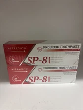 (2) AstraGlow SP-8 Probiotic 2X Whitening Toothpaste for Oral Health NEW 3.5 OZ