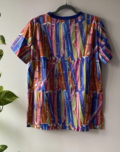 STELLA JEAN Matching Set Trousers And Top Vibrant Print Size 40 Italy 8/10 UK - Picture 9 of 24