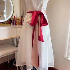 3.74"X 98" Satin Sash Belt Ribbon Wedding Bridesmaids Fancy Dress Party Sash Tie