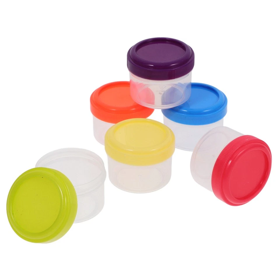  6 Pcs Mini Gläser Mit Deckel Dressing Behälter Gewürzbecher Reisegewürzbehälter - Bild 2 von 4