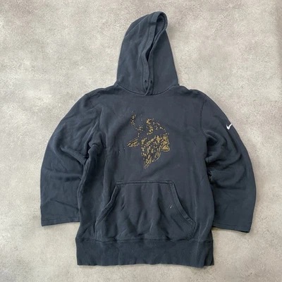 Sweat à capuche Nike homme moyen Minnesota Vikings vintage graphique, noir - Photo 1/4