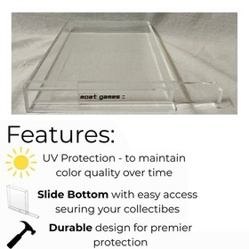 Acrylic Video Game Display Case - Xbox PS2 GameCube Xbox 360 Wii + UV Protection