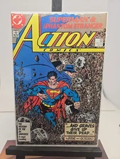 ACTION COMICS #585 DC Comics 1987 SUPERMAN J Byrne PHANTOM STRANGER; High Grade!