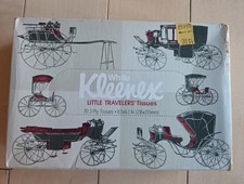 Vintage 1979 KLEENEX Little Travelers Tissues : WHITE TISSUE - AUTO BOX