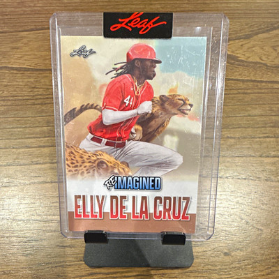 Leaf 2023 Reimagined Elly De La Cruz #RIB-33 Cincinnati Reds RC Serial 1/884