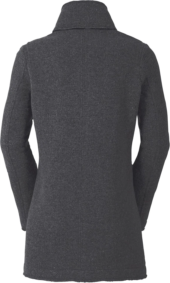 VAUDE Damen Mantel Lavin Coat Strickmantel, Outdoormantel, schwarz, 36 - Bild 4 von 4