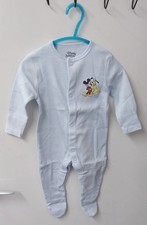 Primark Disney Mickey & Pluto Babygrow Sleepsuit 0-3 Months Baby Boy Long Sleeve