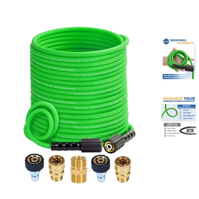 #ad Versatile 3300 PSI Pressure Washer Hose 100FT For Easy Cleanup amp; Efficiency $107.99
