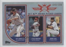 2018 Big League Stat Kings Trio Rainbow Foil Gerrit Cole Jeff Samardzija 1u6