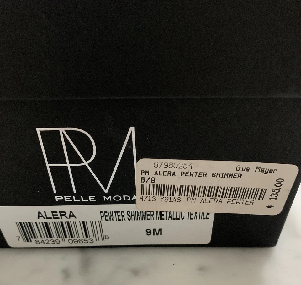 Zapatos con moño de tacón de gatito tela brillante peltre Alera PELLE MODA Foto 4 de 4