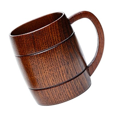 270ml Wooden Drinking Cup Beer Mug For Multiple Cold Hot Beverages And Occasion