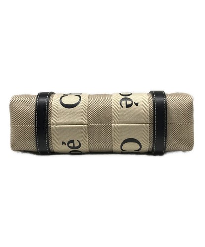 Petit sac fourre-tout beige Chloé Woody S397E66X #TFB4109 - Photo 4/12