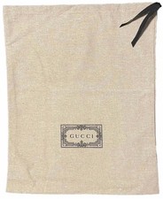 Authentic Gucci Medium Size Cotton Dust Bag - 14  x 17  Inches New Collection