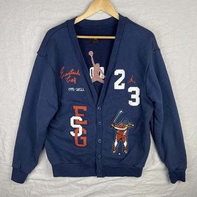Jordan Eastside Golf Sweater Mens Small Navy Nike Cardigan DV5430-410 Streetwear