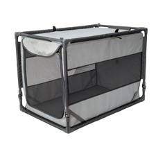 Sport Pet Designs Portable Folding Dog Kennel, Gray, Large