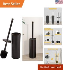 Elegant Stainless Steel Toilet Brush Set with Extra Long Handle - Modern Design