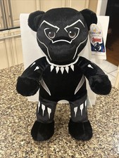 NEW Build A Bear Black Panther Marvel Avengers T'Challa BAB 16" Stuffed Plush