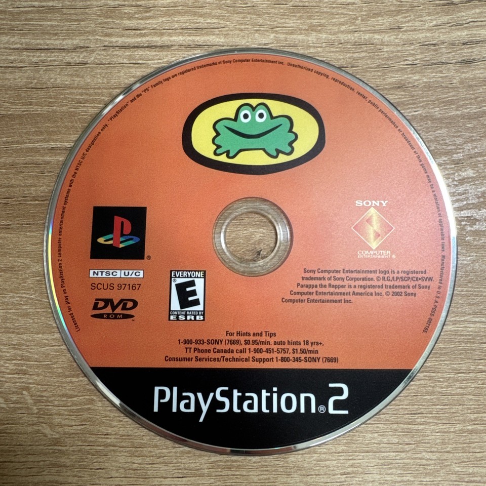 PARAPPA THE RAPPER 2 PlayStation 2 Sony 2003 COMPLETE WITH MANUAL Video ...