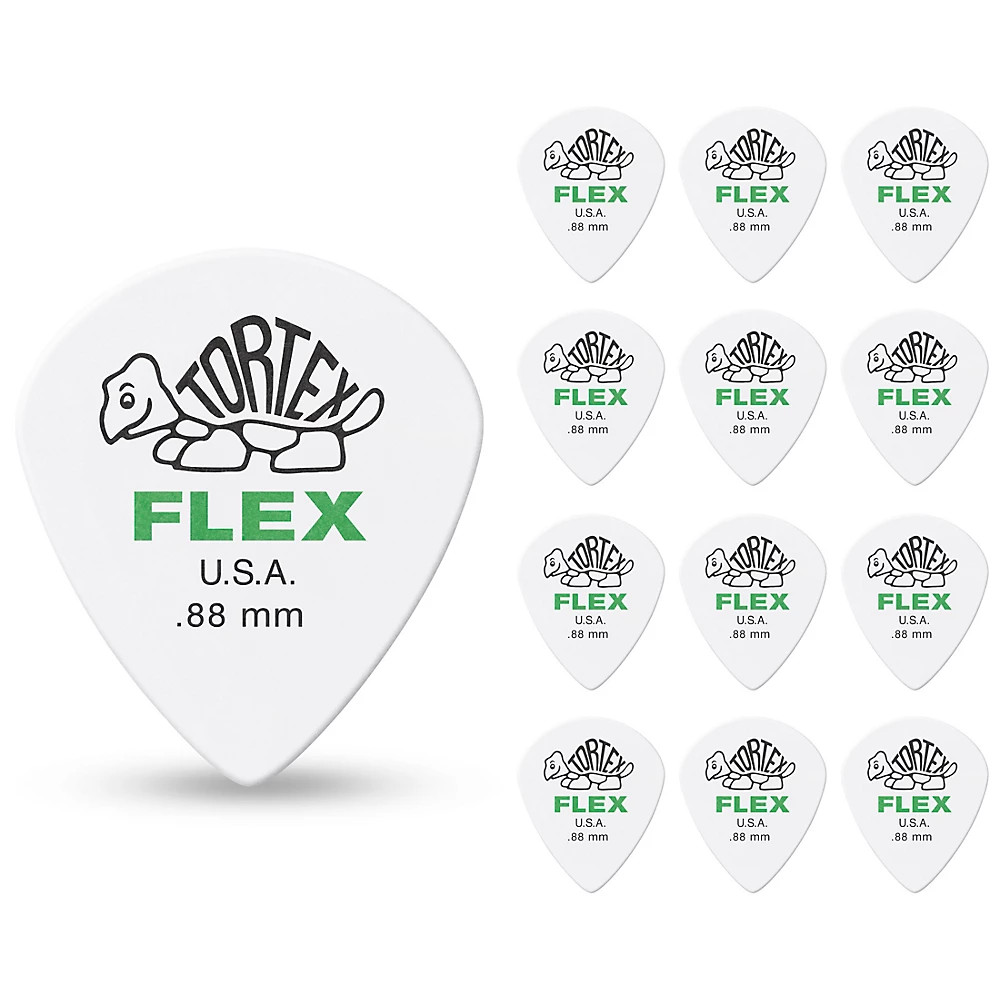 Dunlop 468 Tortex Flex Jazz III .88 mm 12 Pack