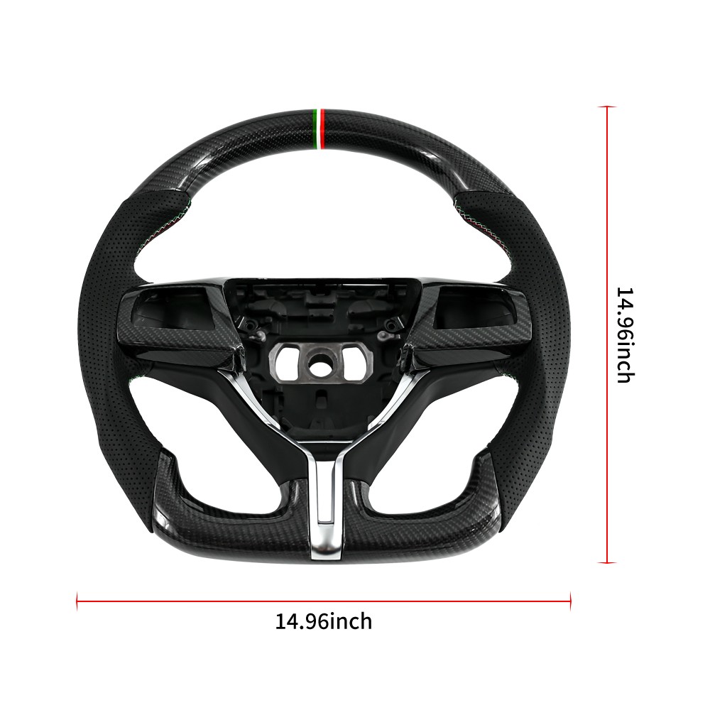 Carbon Fiber Steering Wheel For 2013-2024 Maserati Levante Ghibli Quattroporte