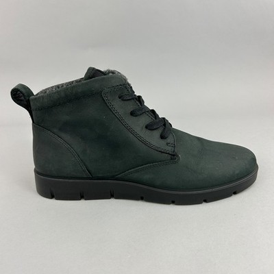 Ecco Stiefel Gr.38 UK5,5 Bella schwarz Leder leicht Lammfell gefüttert bequem