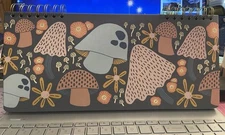 Denik Weekly Calendar—Mushroom Design with Gold Accents (100+ pages)