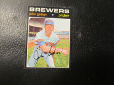 1971  TOPPS#604  JOHN GELNAR  BREWERS      EXMT     BT#604