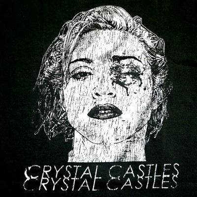Vintage Crystal Castles Madonna Portrait T Shirt Size XL Alice Electronic Music