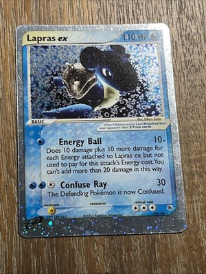 Lapras ex 99/109 Holo EX Rare Ruby & Sapphire Pokemon Holo LP