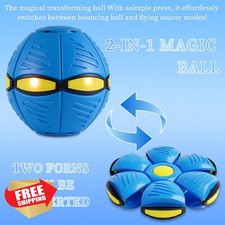 Magic Bouncing Ball Blue Dual Form Switchable Light Up Toy