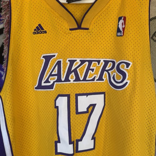 Size XL - adidas Authentic Los Angeles Lakers Andrew Bynum #17 Jersey Length +2 - Picture 5 of 5