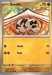 Sandile 115/198 Scarlet & Violet Base Set Common