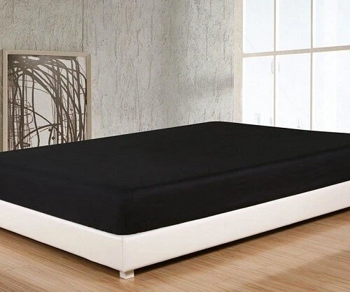 Luxury Bed 800TC Duvet/Sheet Set/Fitted 100%Egyptian Cotton Black Solid US Queen - Image 3 of 4