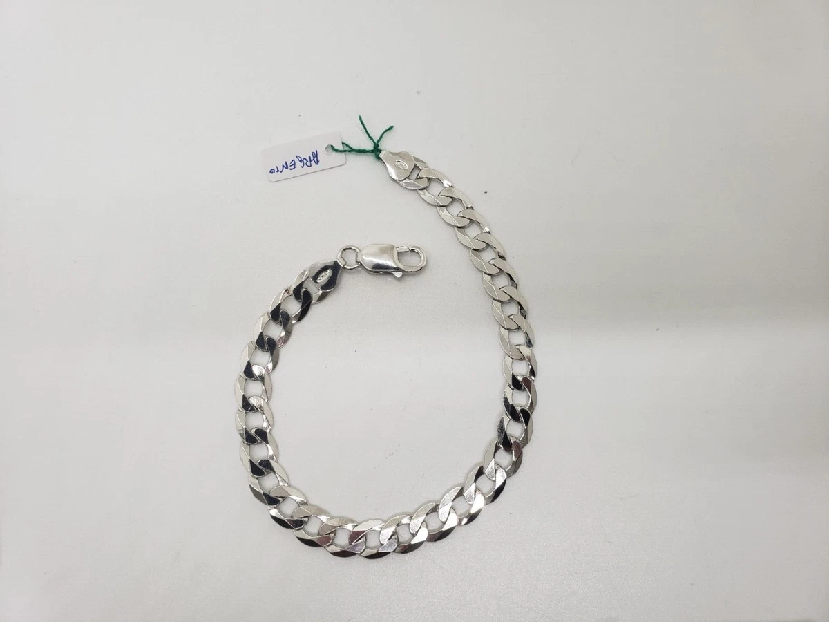 Braccialetti In Argento Sterling Martellato Fatti A Mano - Foto 8