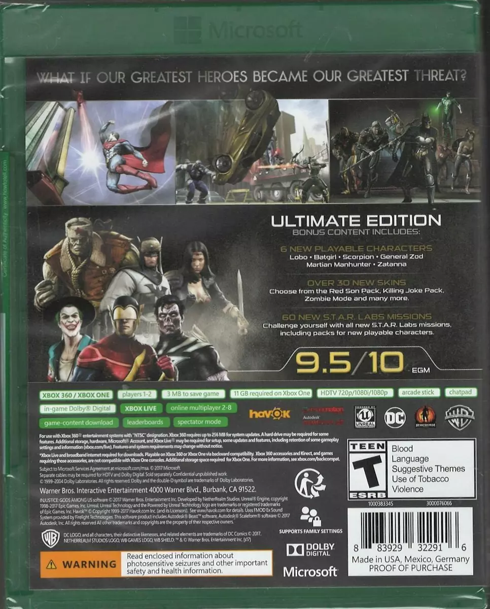 Injustice: Gods Among Us - Xbox 360 (Refurbished) — Voomwa