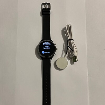 Fossil Q Gen Sport 41mm Smart Watch Black DW9F1 FTW6024