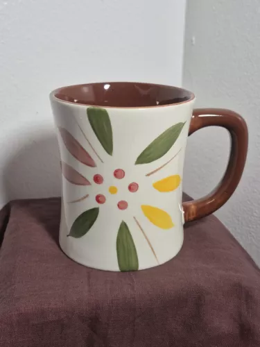 Temp-Tations by Tara Old World Vivid Handpainted Coffee Mug 16 oz NWOT 