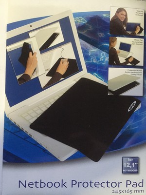 Ednet 3 in 1 Netbook Protector Pad (12,1 Zoll) 245*165mm Mousepad schwarz