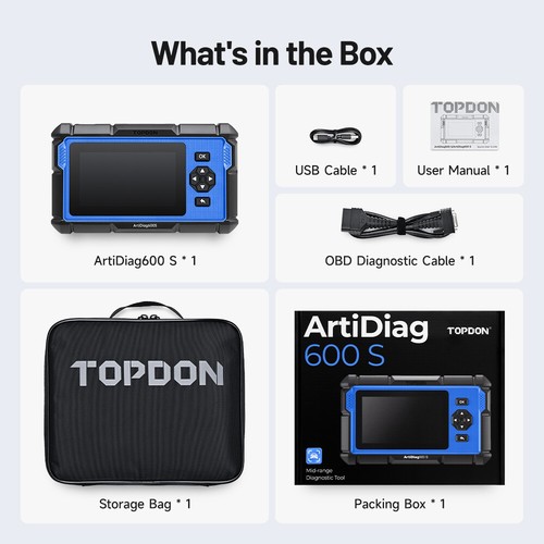 🔥2025 TOPDON AD600S OBD2 Scanner Engine ABS SRS SAS AT TPMS EPB Diagnostic Tool - Picture 17 of 18