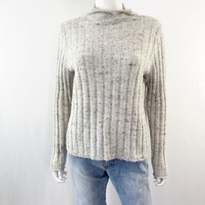 Madewell Donegal Evercrest Sweater Size M Coziest Yarn Rib Knit Casual Winter